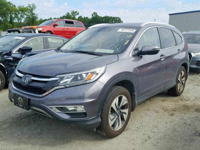 5J6RM4H92GL083438 - 2016 HONDA CR-V TOURI GRAY photo 2