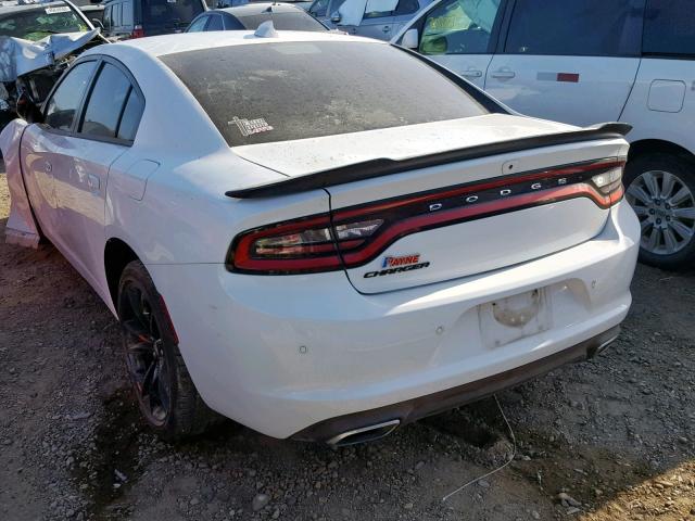 2C3CDXHG9JH206723 - 2018 DODGE CHARGER SX WHITE photo 3