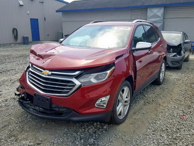 2GNAXYEX6K6287253 - 2019 CHEVROLET EQUINOX PR RED photo 2