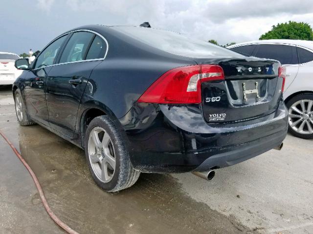 YV1622FS9C2113358 - 2012 VOLVO S60 T5 BLACK photo 3