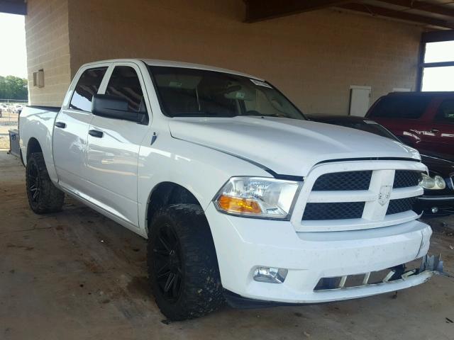 1C6RD6KT8CS143719 - 2012 DODGE RAM 1500 S WHITE photo 1