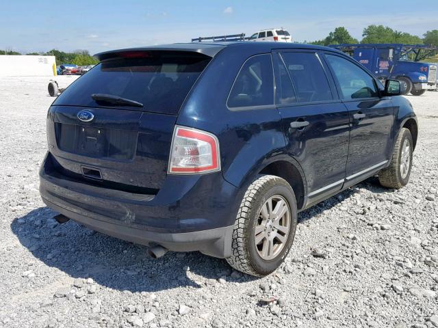 2FMDK36C28BA59541 - 2008 FORD EDGE SE BLUE photo 4