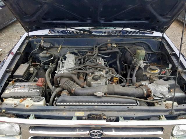 JT4RN93P6S5114936 - 1995 TOYOTA PICKUP 1/2 BLUE photo 7