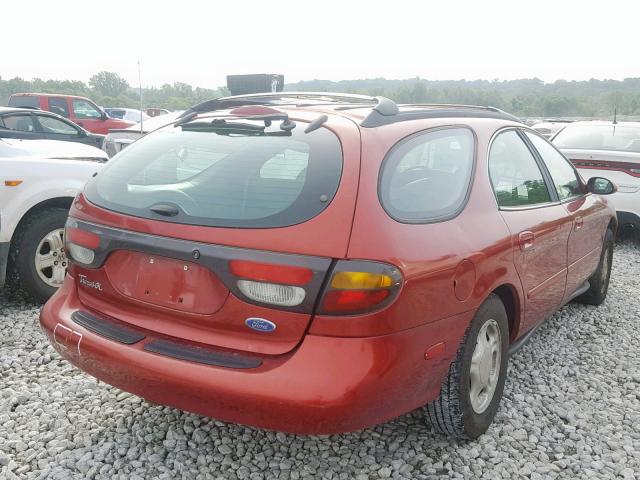 1FALP57U7VG299439 - 1997 FORD TAURUS GL RED photo 4