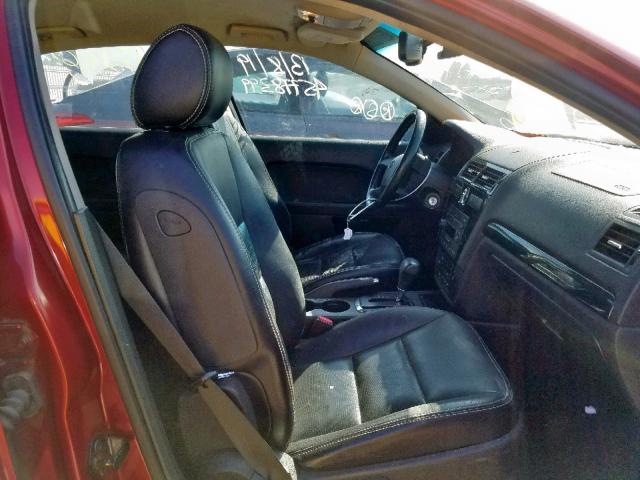 3FAHP08157R133445 - 2007 FORD FUSION SEL RED photo 5
