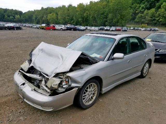 4S3BE645227205865 - 2002 SUBARU LEGACY GT SILVER photo 2