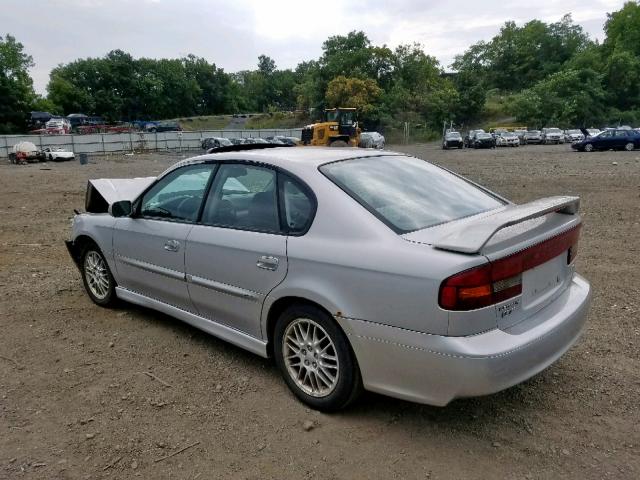 4S3BE645227205865 - 2002 SUBARU LEGACY GT SILVER photo 3