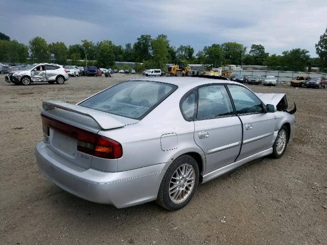 4S3BE645227205865 - 2002 SUBARU LEGACY GT SILVER photo 4