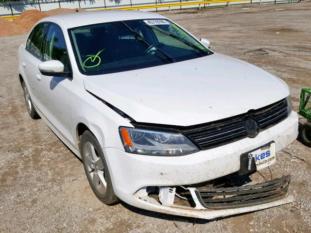 3VWLL7AJ2EM291008 - 2014 VOLKSWAGEN JETTA TDI WHITE photo 1