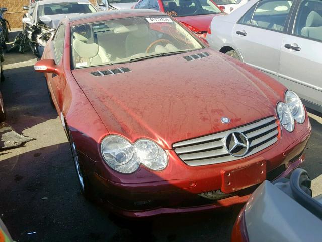 WDBSK75F23F061200 - 2003 MERCEDES-BENZ SL 500R RED photo 1