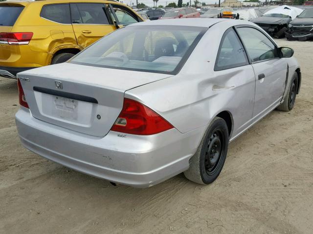 1HGEM22221L075451 - 2001 HONDA CIVIC DX SILVER photo 4