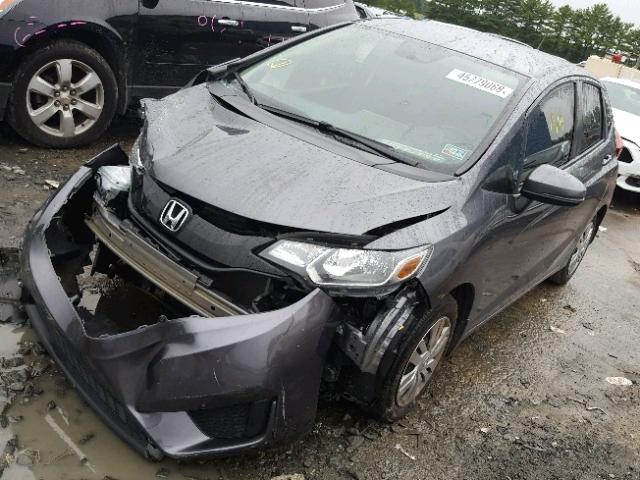 3HGGK5H54HM708140 - 2017 HONDA FIT LX GRAY photo 2