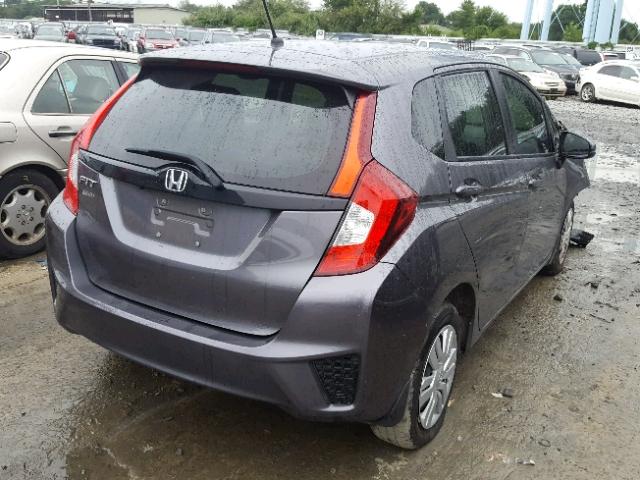 3HGGK5H54HM708140 - 2017 HONDA FIT LX GRAY photo 4