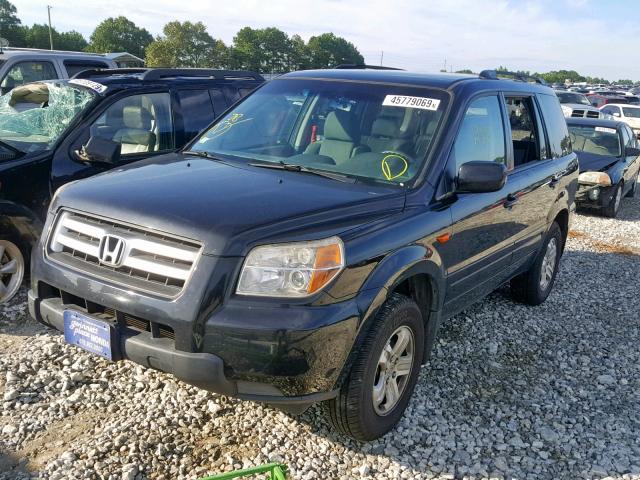 5FNYF28268B020253 - 2008 HONDA PILOT VP BLACK photo 2