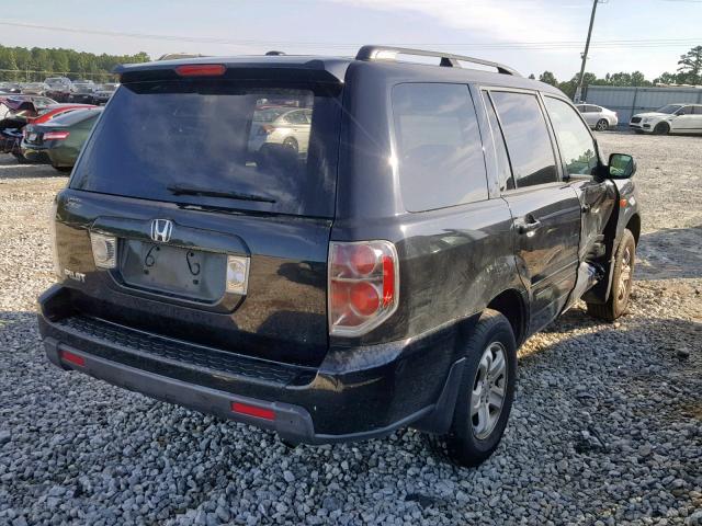 5FNYF28268B020253 - 2008 HONDA PILOT VP BLACK photo 4