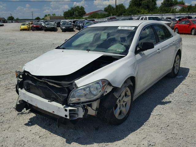 1G1ZA5E01AF278424 - 2010 CHEVROLET MALIBU LS WHITE photo 2