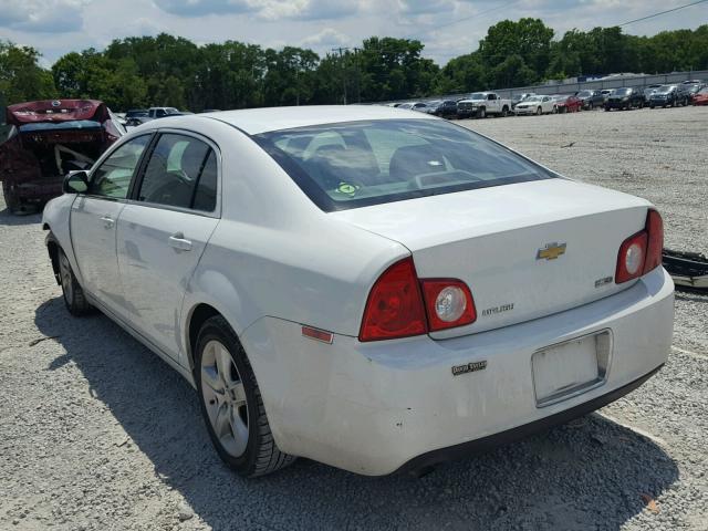 1G1ZA5E01AF278424 - 2010 CHEVROLET MALIBU LS WHITE photo 3
