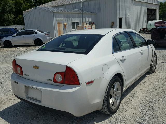 1G1ZA5E01AF278424 - 2010 CHEVROLET MALIBU LS WHITE photo 4