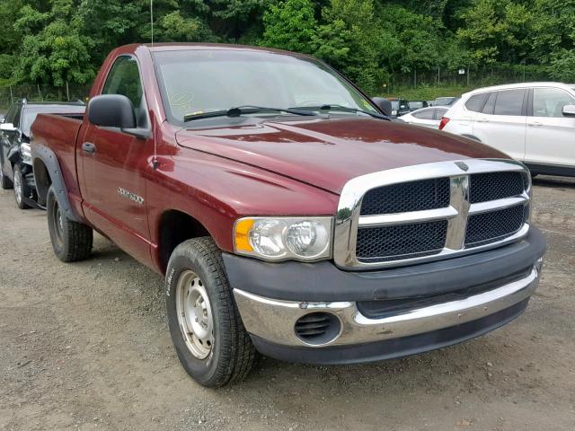 1D7HU16N83J511623 - 2003 DODGE RAM 1500 S MAROON photo 1