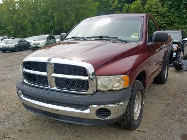 1D7HU16N83J511623 - 2003 DODGE RAM 1500 S MAROON photo 2