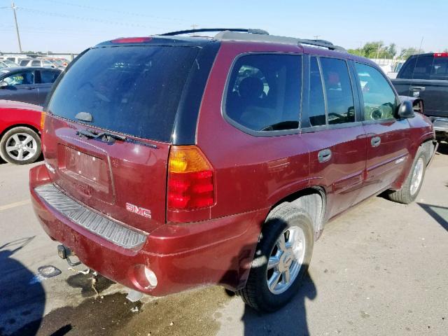 1GKDT13S552216860 - 2005 GMC ENVOY RED photo 4