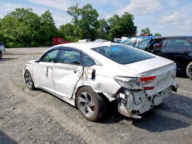 1HGCV1F65JA118445 - 2018 HONDA ACCORD EXL WHITE photo 3