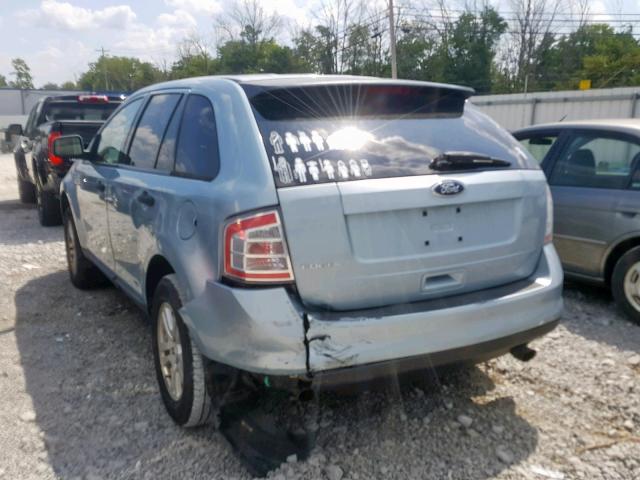 2FMDK36C48BA70721 - 2008 FORD EDGE SE BLUE photo 3