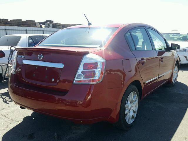 3N1AB6AP5CL678766 - 2012 NISSAN SENTRA 2.0 RED photo 4