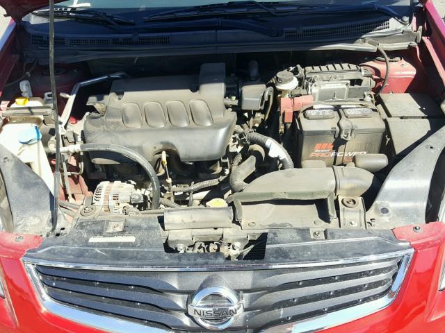 3N1AB6AP5CL678766 - 2012 NISSAN SENTRA 2.0 RED photo 7