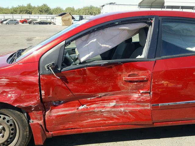 3N1AB6AP5CL678766 - 2012 NISSAN SENTRA 2.0 RED photo 9