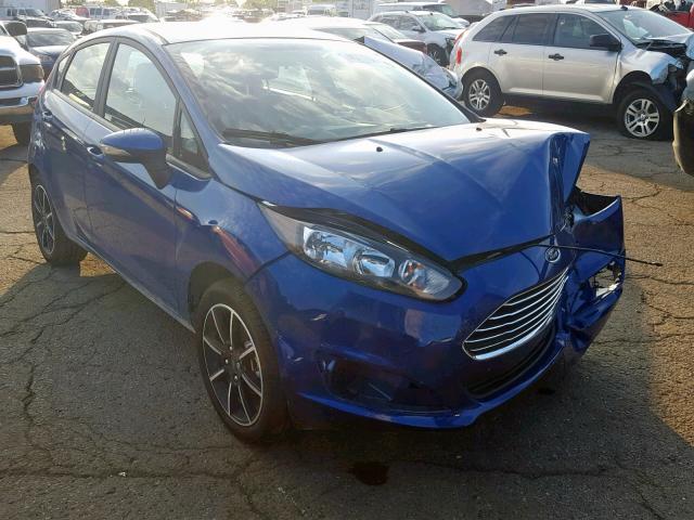 3FADP4EJ1KM129540 - 2019 FORD FIESTA SE BLUE photo 1