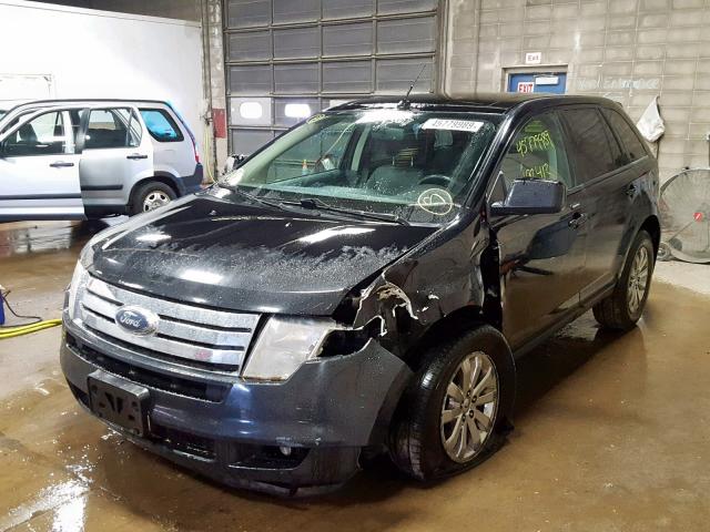 2FMDK48C08BA43910 - 2008 FORD EDGE SEL BLACK photo 2