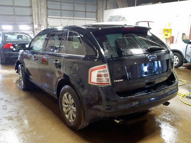 2FMDK48C08BA43910 - 2008 FORD EDGE SEL BLACK photo 3