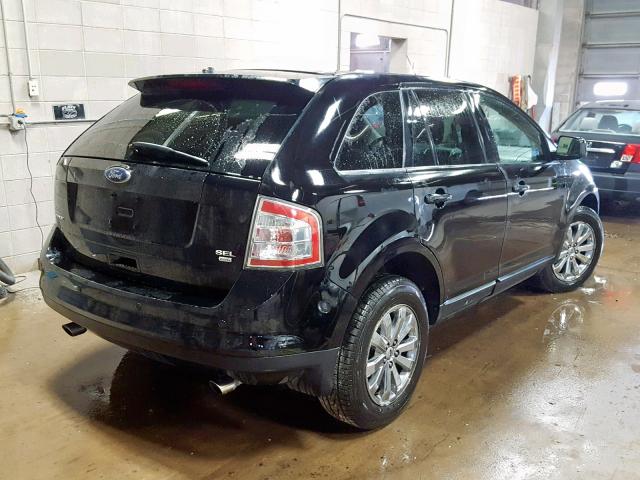 2FMDK48C08BA43910 - 2008 FORD EDGE SEL BLACK photo 4