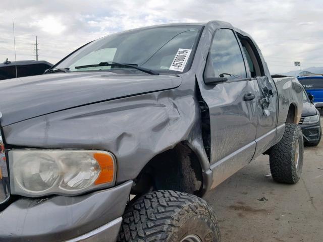 1D7KS28DX5J633330 - 2005 DODGE RAM 2500 S ნაცრისფერი ფოტო 9
