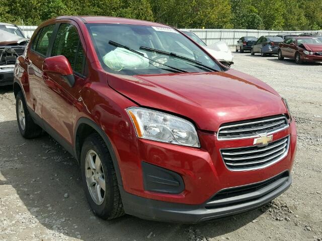 KL7CJPSB5FB223520 - 2015 CHEVROLET TRAX 1LS MAROON photo 1