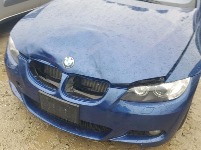 WBAWC73549E274512 - 2009 BMW 335 XI BLUE photo 9