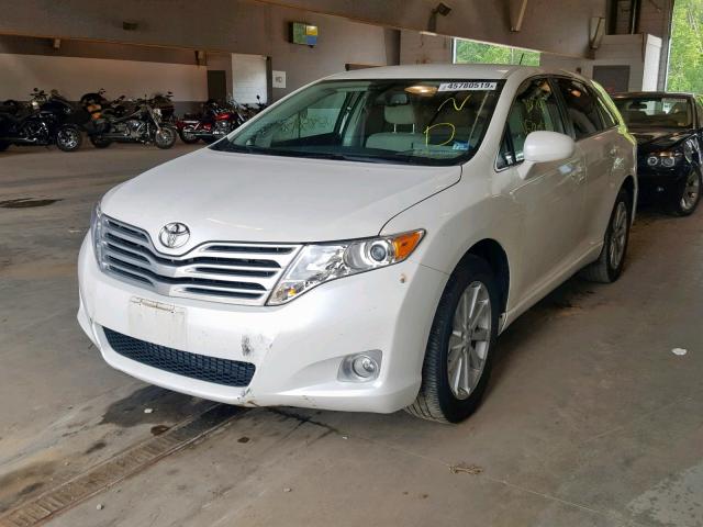 4T3BE11A89U004345 - 2009 TOYOTA VENZA WHITE photo 2