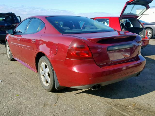 2G2WS522X51169409 - 2005 PONTIAC GRAND PRIX MAROON photo 3
