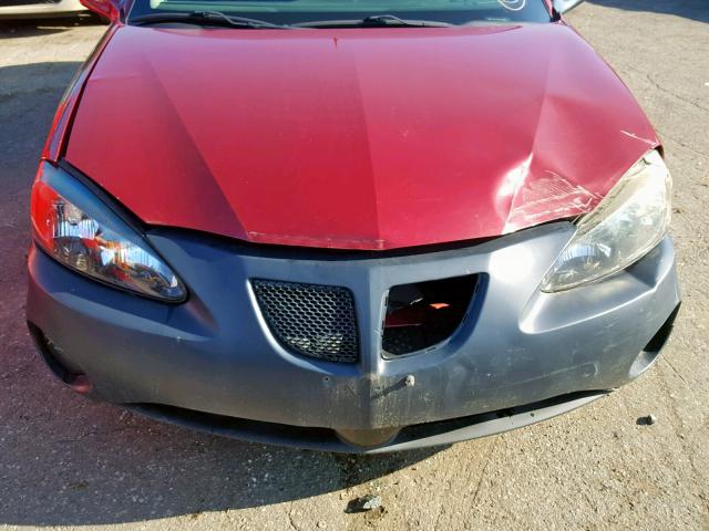 2G2WS522X51169409 - 2005 PONTIAC GRAND PRIX MAROON photo 9