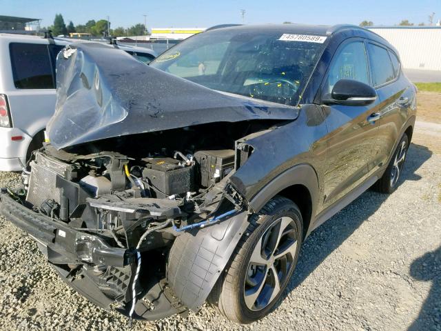 KM8J33A28HU374420 - 2017 HYUNDAI TUCSON LIM BLACK photo 2