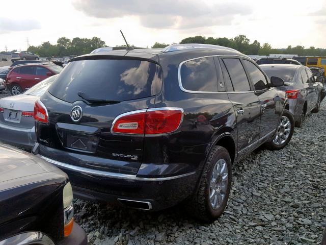 5GAKVBKD5EJ284153 - 2014 BUICK ENCLAVE BLACK photo 4