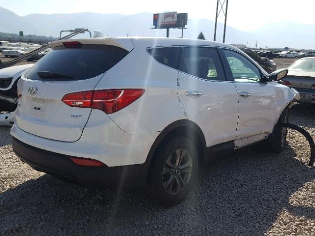 5XYZT3LB3GG325551 - 2016 HYUNDAI SANTA FE S WHITE photo 4