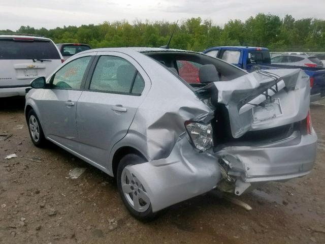 1G1JA5SH9E4138520 - 2014 CHEVROLET SONIC LS SILVER photo 3