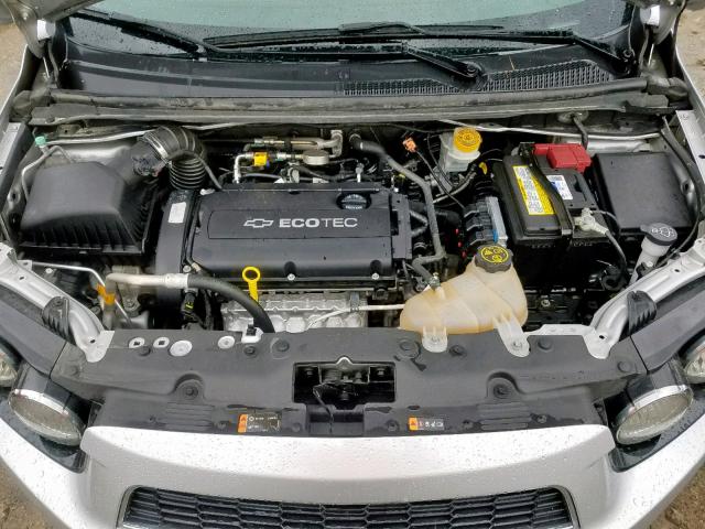 1G1JA5SH9E4138520 - 2014 CHEVROLET SONIC LS SILVER photo 7