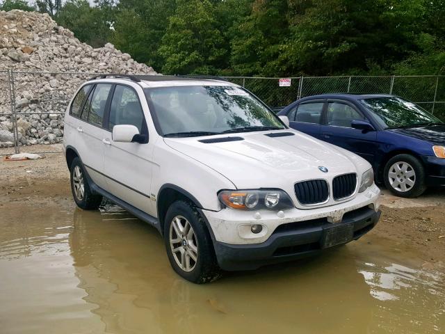 5UXFA13546LY25632 - 2006 BMW X5 3.0I WHITE photo 1