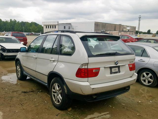 5UXFA13546LY25632 - 2006 BMW X5 3.0I WHITE photo 3