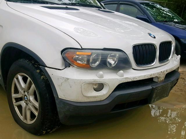 5UXFA13546LY25632 - 2006 BMW X5 3.0I WHITE photo 9