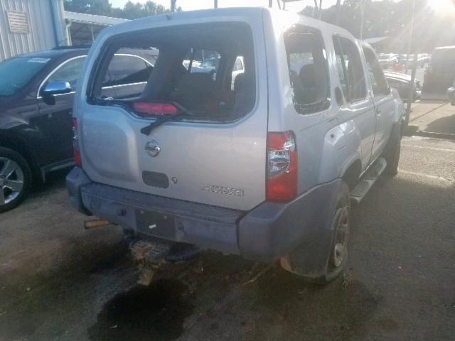 5N1DD28T24C615262 - 2004 NISSAN XTERRA XE SILVER photo 4