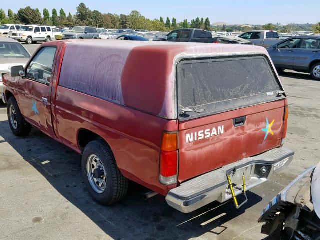 1N6SD11S9NC320889 - 1992 NISSAN TRUCK SHOR RED photo 3